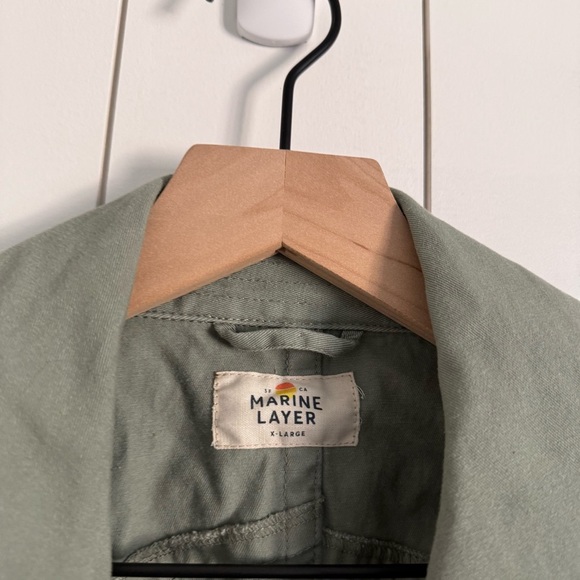 Marine Later Kelly Trench Coat Green - Picture 7 of 8